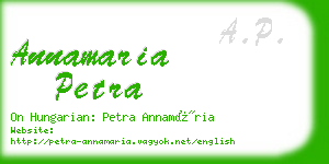 annamaria petra business card